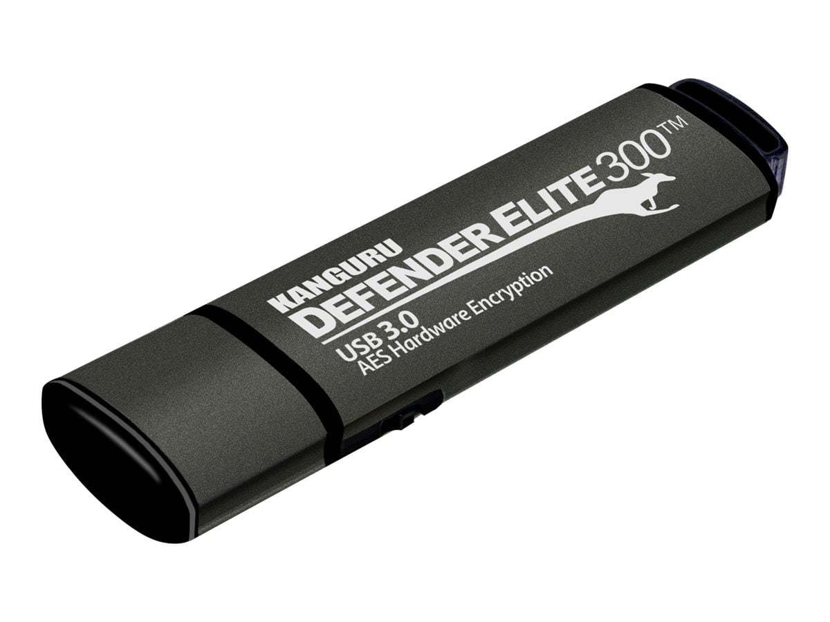 Kanguru Encrypted Defender Elite300 - USB flash drive - 128 GB - TAA Compliant