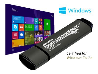 Kanguru Mobile WorkSpace - USB flash drive - Windows To Go certified - 64 GB - TAA Compliant