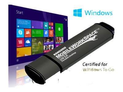 Kanguru Mobile WorkSpace - USB flash drive - Windows To Go certified - 128