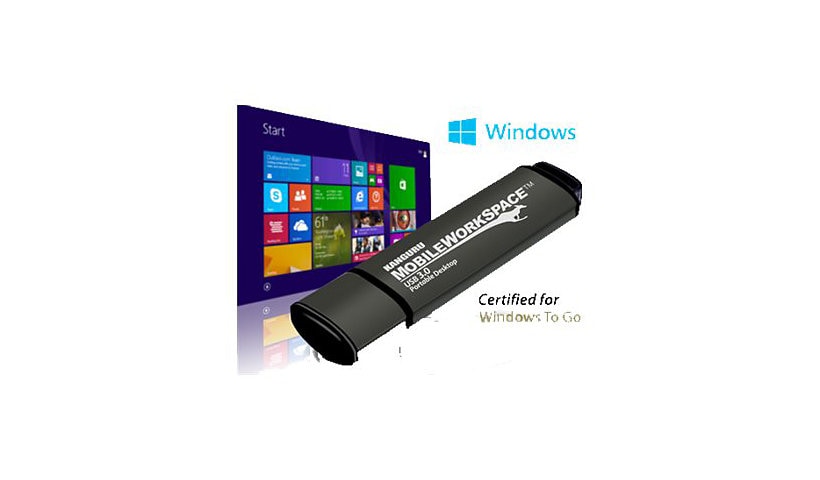 Kanguru Mobile WorkSpace - USB flash drive - Windows To Go certified - 128