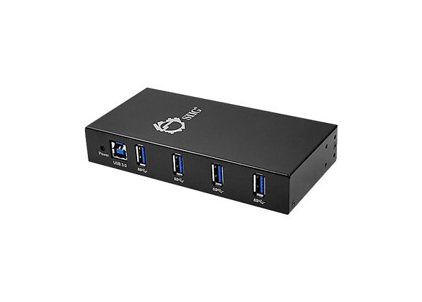 SIIG 4-Port Industrial USB 3.0 Hub with 15KV ESD Protection - hub - 4 ports