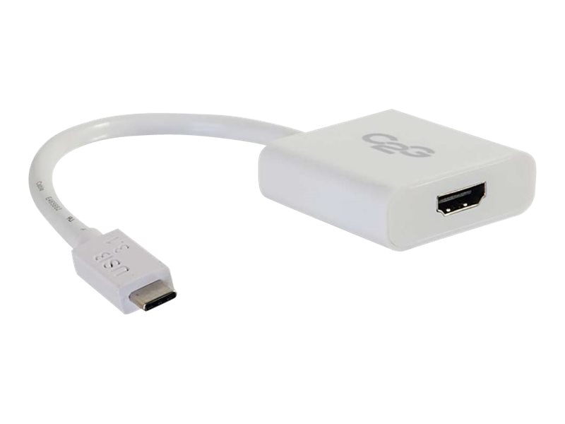 C2G USB C to HDMI Adapter - USB C 3.1 - external video adapter - white