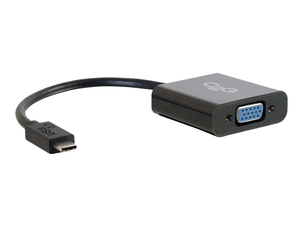 C2G USB C to VGA Video Adapter Converter - Black