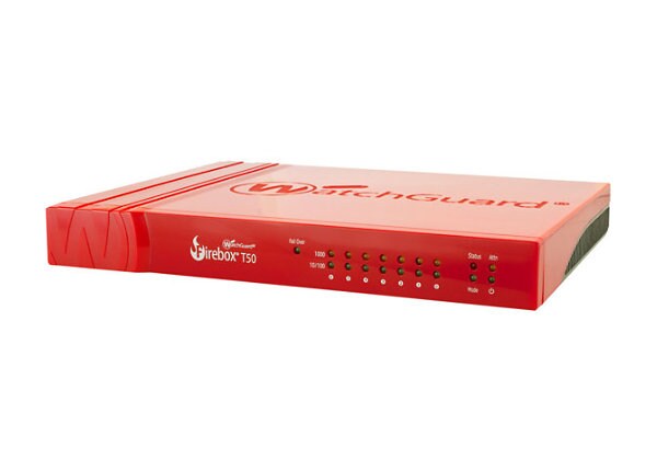 WatchGuard Firebox T50 - security appliance - with 1 year Basic Security Suite