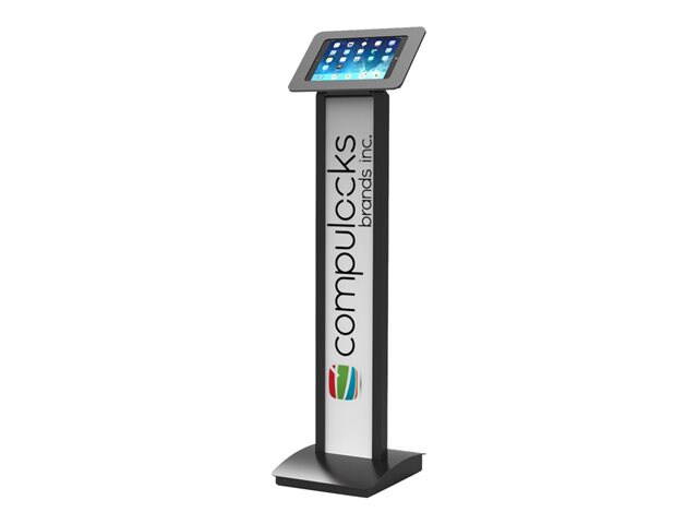 Compulocks Universal Secure Enclosure "Rokku" (Premium Line) with BrandMe Floor Stand KioskBlack - stand