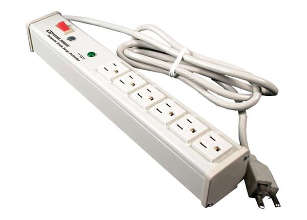 C2G 15ft Wiremold 6-Outlet Plug-In Center Unit 120v/15a Lighted Switch Computer Grade Power Strip - power strip