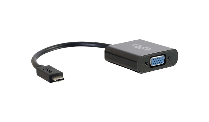 C2G USB C to VGA Adapter - USB C 3.1 - external video adapter - black