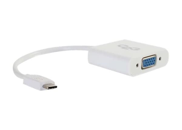 C2G USB C TO VGA VIDEO ADAPTER WHITE
