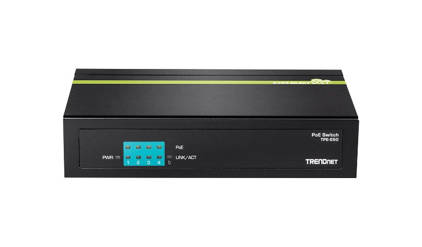 TRENDnet 6-Port Fast Ethernet PoE+ Switch, 4 x Fast Ethernet PoE Ports, 2 x Fast Ethernet Ports, 60W PoE Budget, 1.2