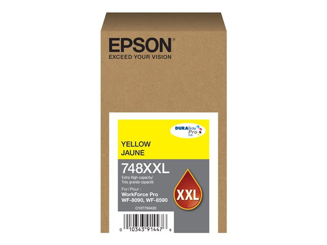 Epson 748XXL - Extra High Capacity - yellow - original - ink cartridge