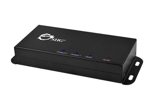 SIIG 4x2 HDMI 2-Port Splitter with 3D Supported - video splitter - 2 ports