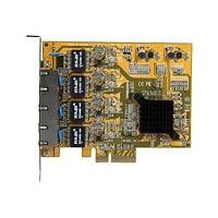 StarTech.com 4 Port PCIe Network Card - Standard Profile NIC - RJ45 Port