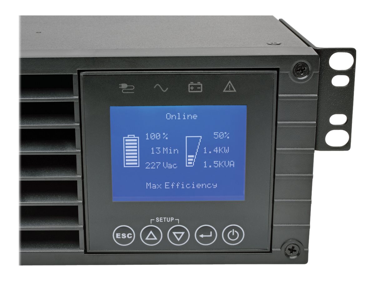 Thumbnail 5 of 8 for Eaton Tripp Lite Series UPS Smart Online 3000VA 2700W LCD Rackmount 208/240V USB DB9 2U - UPS - 2700 Watt - 3000 VA