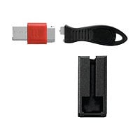 Kensington USB Port Lock with Cable Guard - Square - USB port blocker