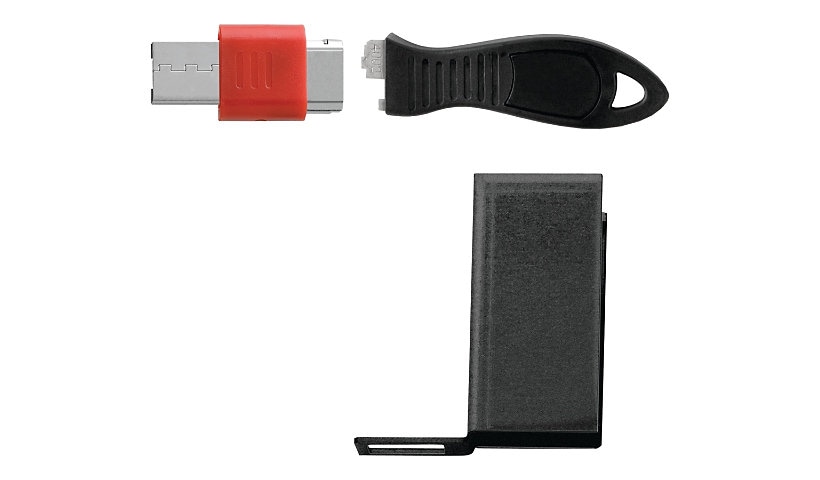 Kensington USB Port Lock with Cable Guard - Rectangular USB port blocker