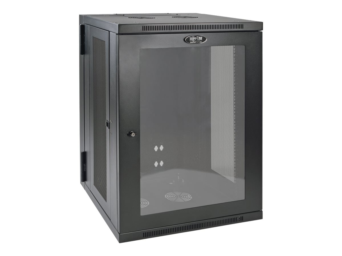 Tripp Lite 18U Wall Mount Rack Enclosure Cabinet w Hinged Acrylic Window