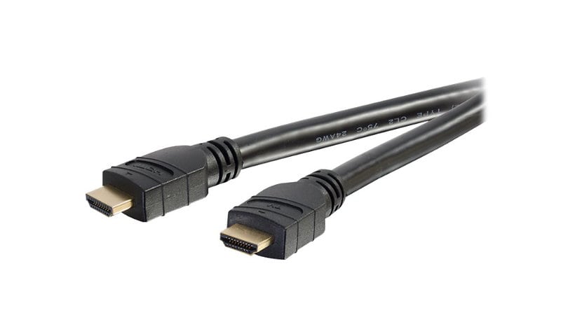 C2G Plus Series 75ft Active High Speed HDMI Cable - 4K HDMI Cable - In-Wall CL3 Rated - 4K 30Hz