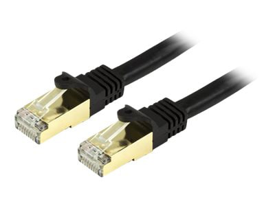 StarTech.com 10 ft CAT6a Ethernet Cable - 10 GbE Shielded Snagless RJ45 100W PoE Patch Cord - Black