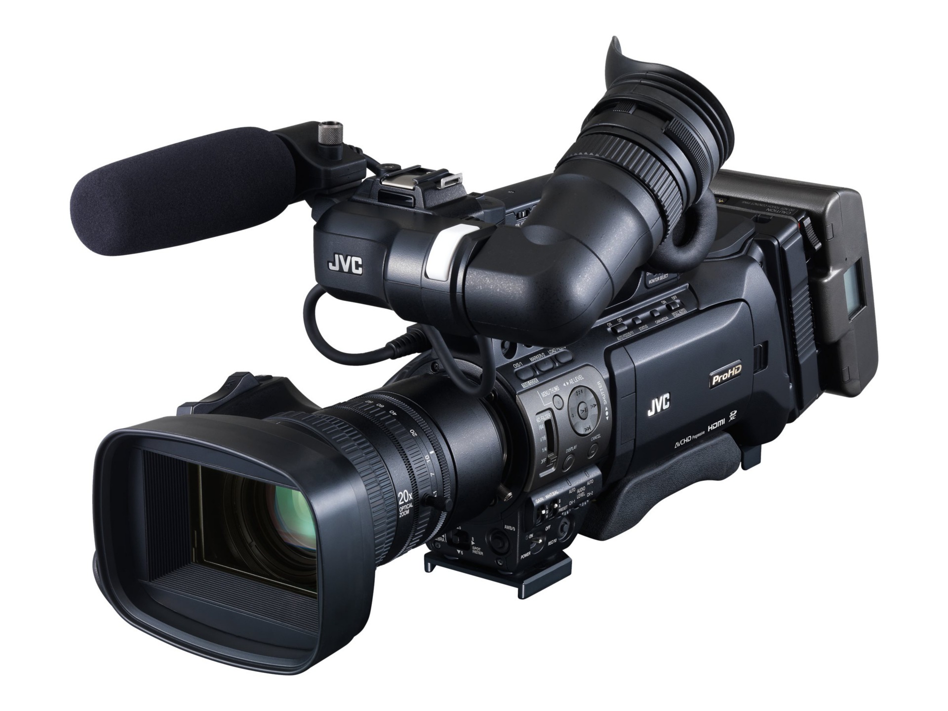 JVC ProHD GY-HM890CHU - camcorder - Canon KT14X44KRS lens - storage: flash card