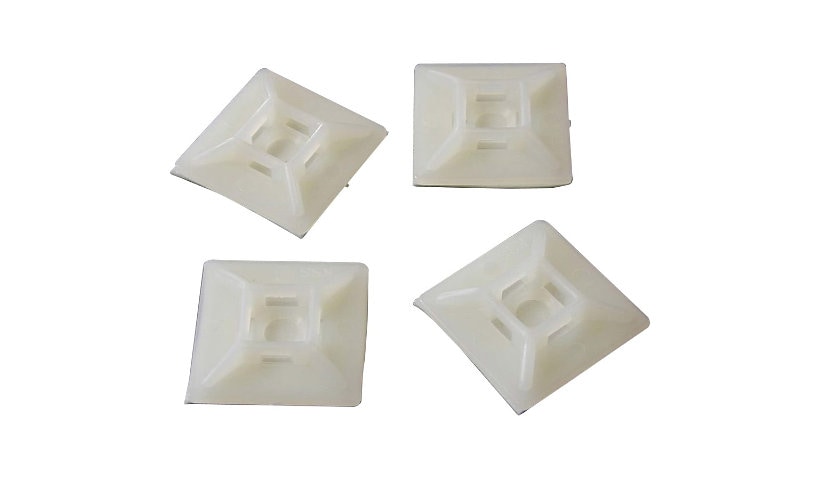 StarTech.com Self-adhesive Nylon Cable Tie Mounts - Pkg of 100