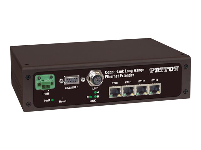 Patton CopperLink CL2304E/CC/4ETH/DC-2PK (Local and Remote units) - network extender - Ethernet, Fast Ethernet