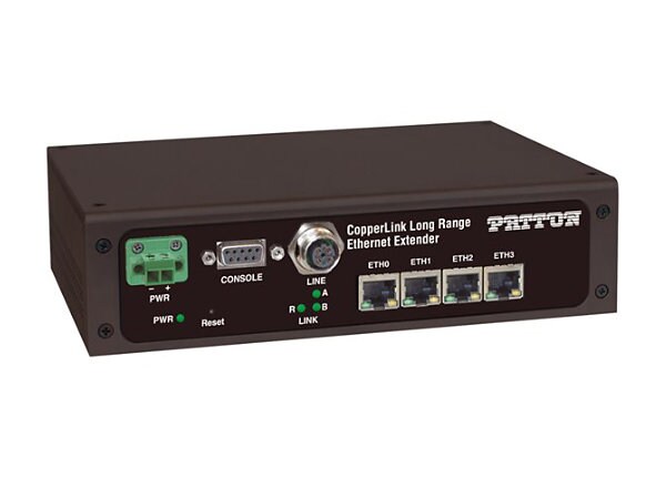 Patton CopperLink CL2304E/CC/4ETH/DC-2PK (Local and Remote units) - network extender - Ethernet, Fast Ethernet
