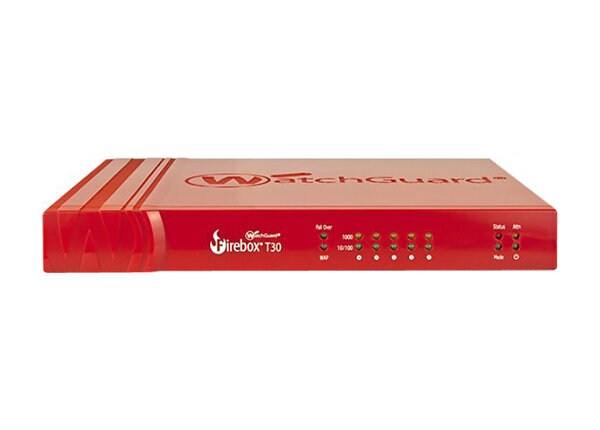 WatchGuard Firebox T30 - security appliance - Competitive Trade In - with 3 years Basic Security Suite