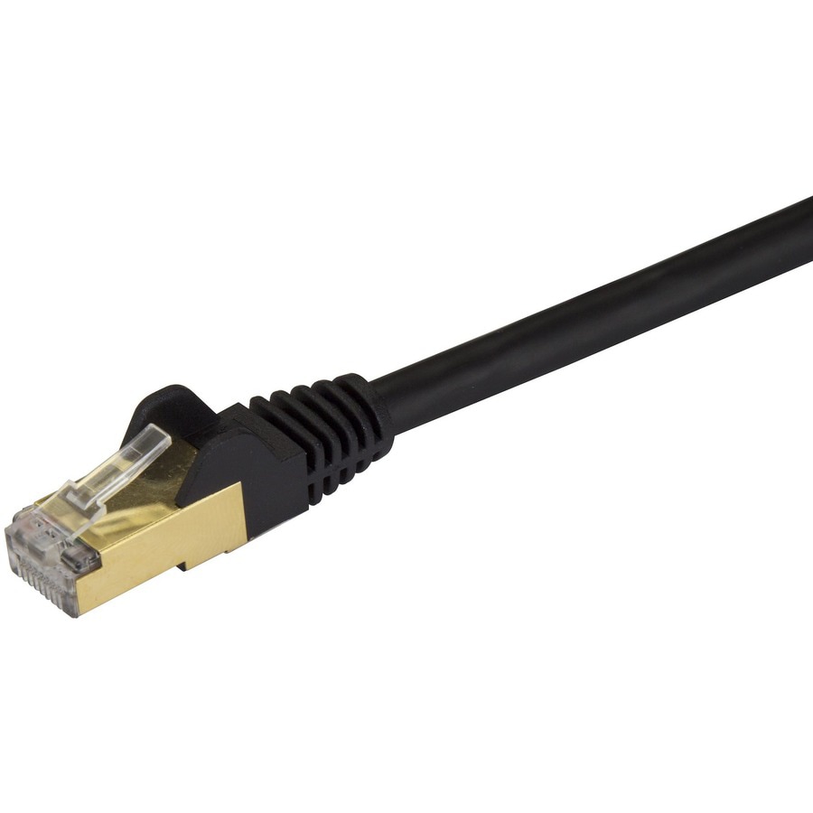 Thumbnail 3 of 3 for StarTech.com 7ft Black CAT6a Ethernet Cable - Snagless Shielded Ethernet Cable - CAT6a Network Patch Cable RJ45 - M/M