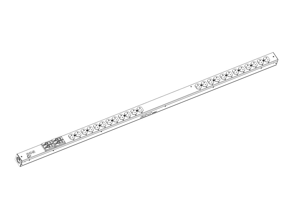 Eaton Basic rack PDU 0U L14-30P input 5.76 kW max 120/240V 24A 10 ft cord S