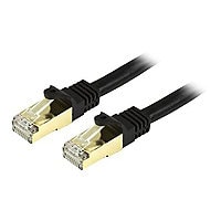 StarTech.com 3ft CAT6a Ethernet Cable - 10 Gigabit Category 6a Shielded Snagless 100W PoE Patch Cord - 10GbE Black UL