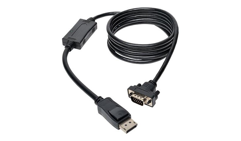 Tripp Lite 10ft DisplayPort to VGA Cable / DP to VGA Adpater Latches to HD15 M/M 10' - display cable - 3.05 m