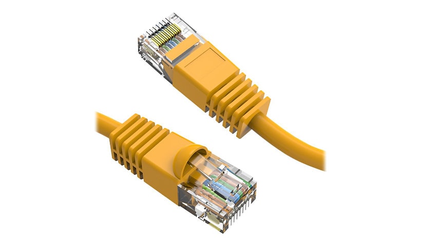 Axiom Cat6 550 MHz Snagless Patch Cable - patch cable - 2.1 m - yellow