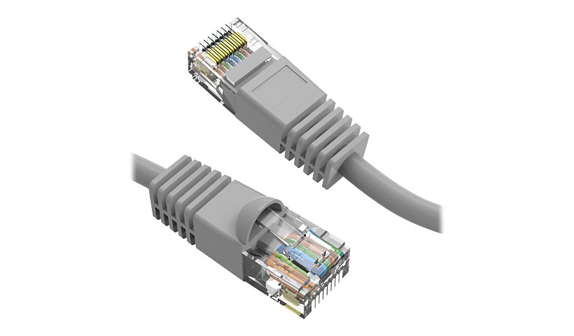 Axiom Cat6 550 MHz Snagless Patch Cable - patch cable - 2.1 m - gray