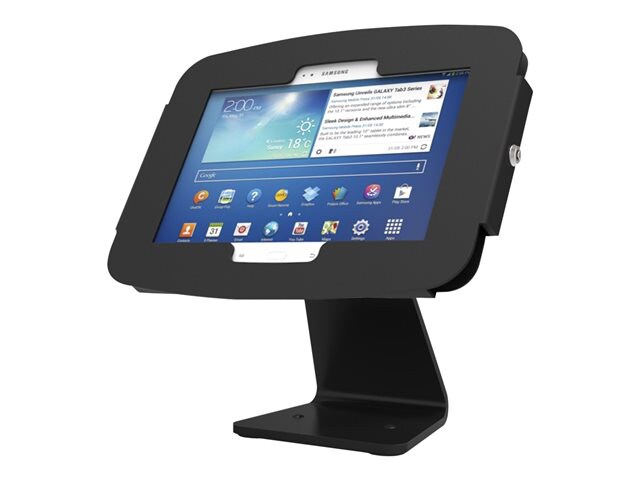 Compulocks Galaxy Secure Space Enclosure with Rotating 360° Kiosk Black - stand