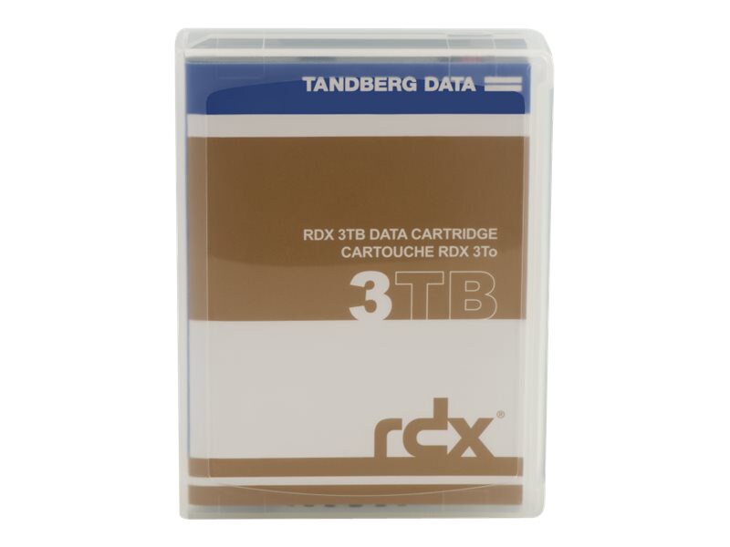 Tandberg RDX QuikStor - RDX x 1 - 3 TB - storage media