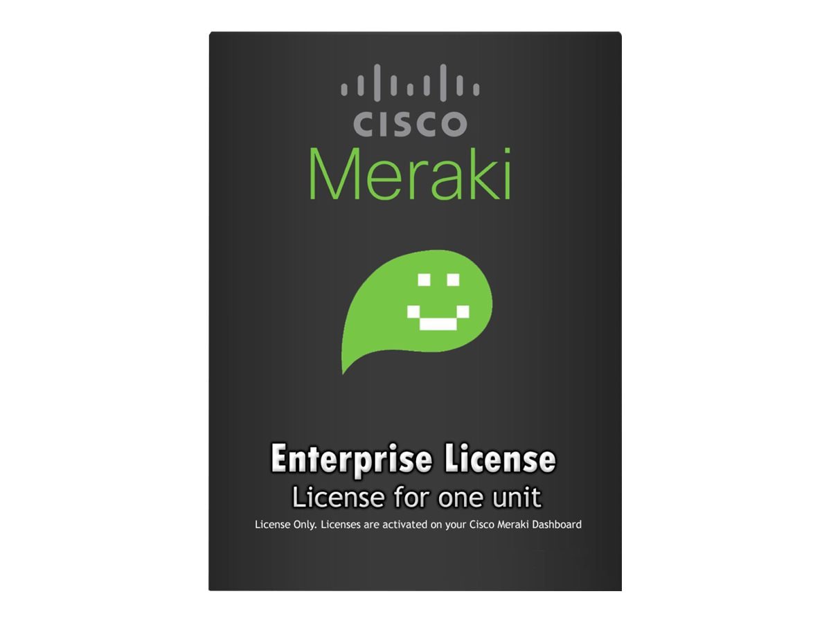 Cisco Meraki Enterprise - subscription license (1 year) + 1 Year Enterprise Support - 1 appliance