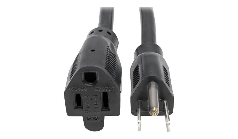 Tripp Lite 6ft Power Cord Extension Cable 5-15P to 5-15R Heavy Duty 15A 14AWG 6' - power extension cable - NEMA 5-15 to