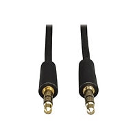 Tripp Lite 3.5mm Mini Stereo Audio Cable Dubbing Cord M/M Black, 15'