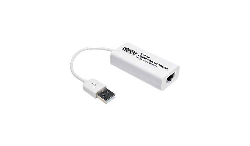 Tripp Lite USB 2.0 Hi-Speed to Gigabit Ethernet NIC Network Adapter White