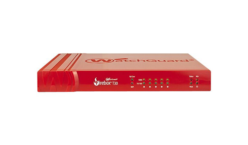 WatchGuard Firebox T30-W - security appliance - Wi-Fi 5 - with 1 year Stand