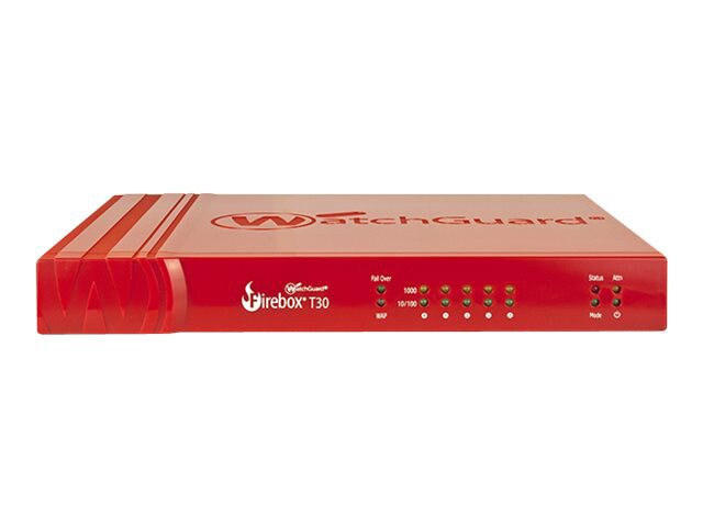 WatchGuard Firebox T30-W - security appliance - WatchGuard Trade-Up Program - with 1 year Basic Security Suite