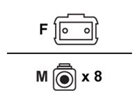 Proline patch cable - 1 ft - aqua