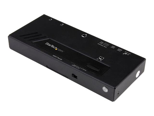 StarTech.com 2-Port HDMI Automatic Video Switch - 4K 2x1 HDMI Switch with Fast Switching, Auto-Sensing and Serial