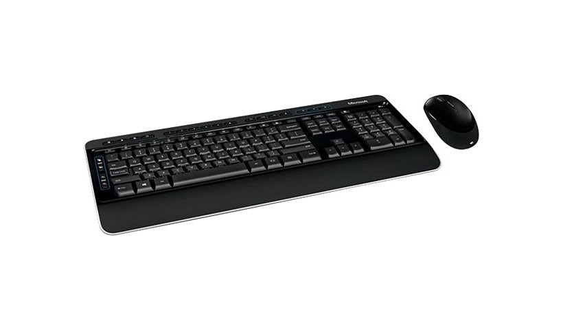 Bureau sans fil Microsoft 3050 - ensemble clavier et souris - Anglais canadien