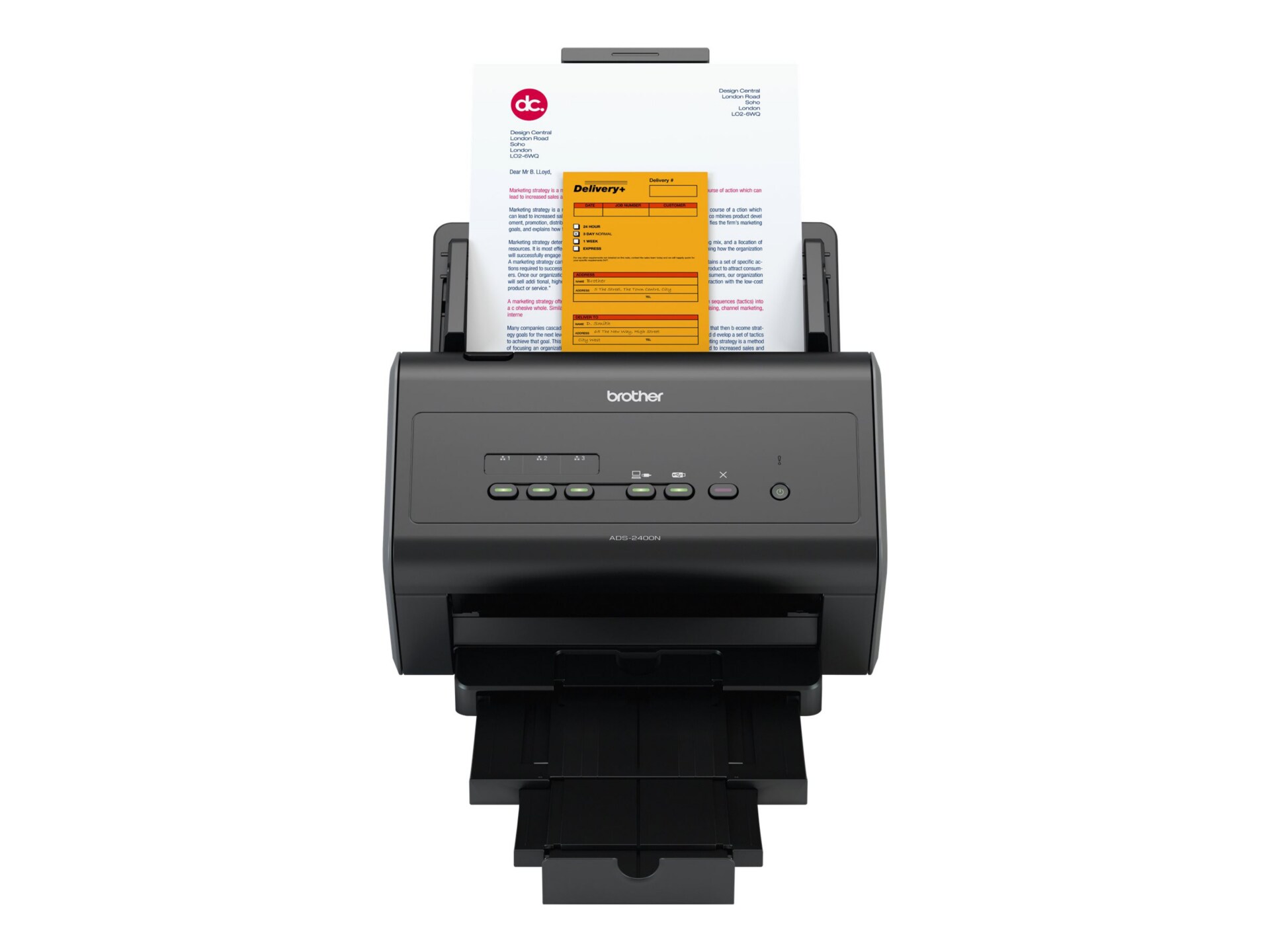 Brother ImageCenter ADS-2400N - document scanner - desktop - USB 2.0, Gigab