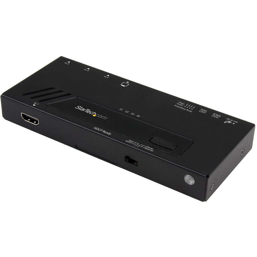 StarTech.com 4-Port HDMI Automatic Video Switch, 4K 2x1 HDMI Switch with Fa