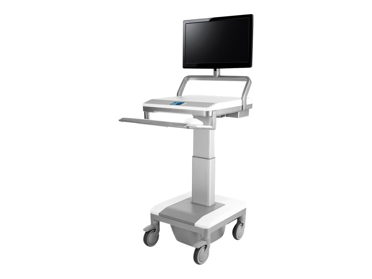 Humanscale TouchPoint Mobile Technology Cart T7 Powered PC Gantry and PC Wo