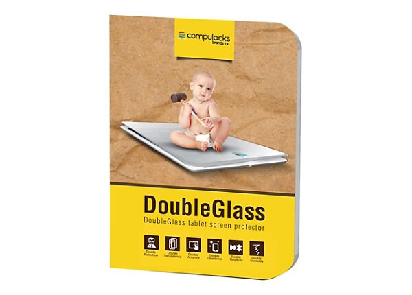 Compulocks DoubleGlass - Galaxy Tab S2 9.7" Armored Tempered Glass Screen Protector - screen protector