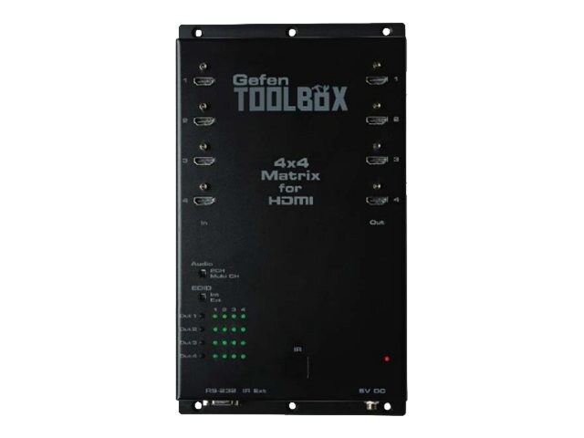 GefenToolBox 4x4 Matrix for HDMI - video/audio switch