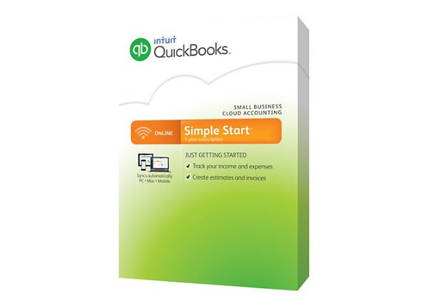 QuickBooks Online Simple Start - subscription license ( 1 year )